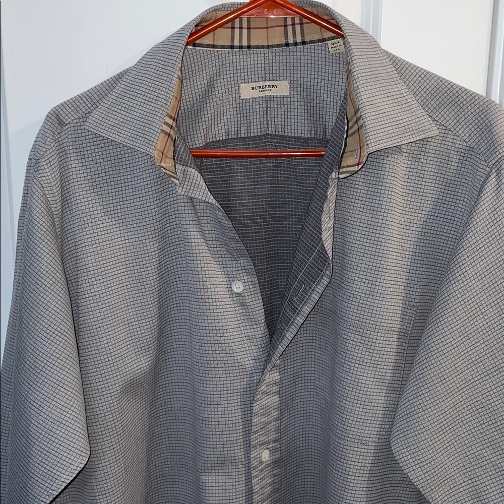 Burberry Iconic Pattern Button Down Shirt - image 1